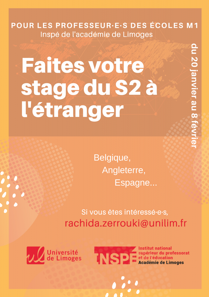 Stages à l'étranger Inspé de l'académie de Limoges